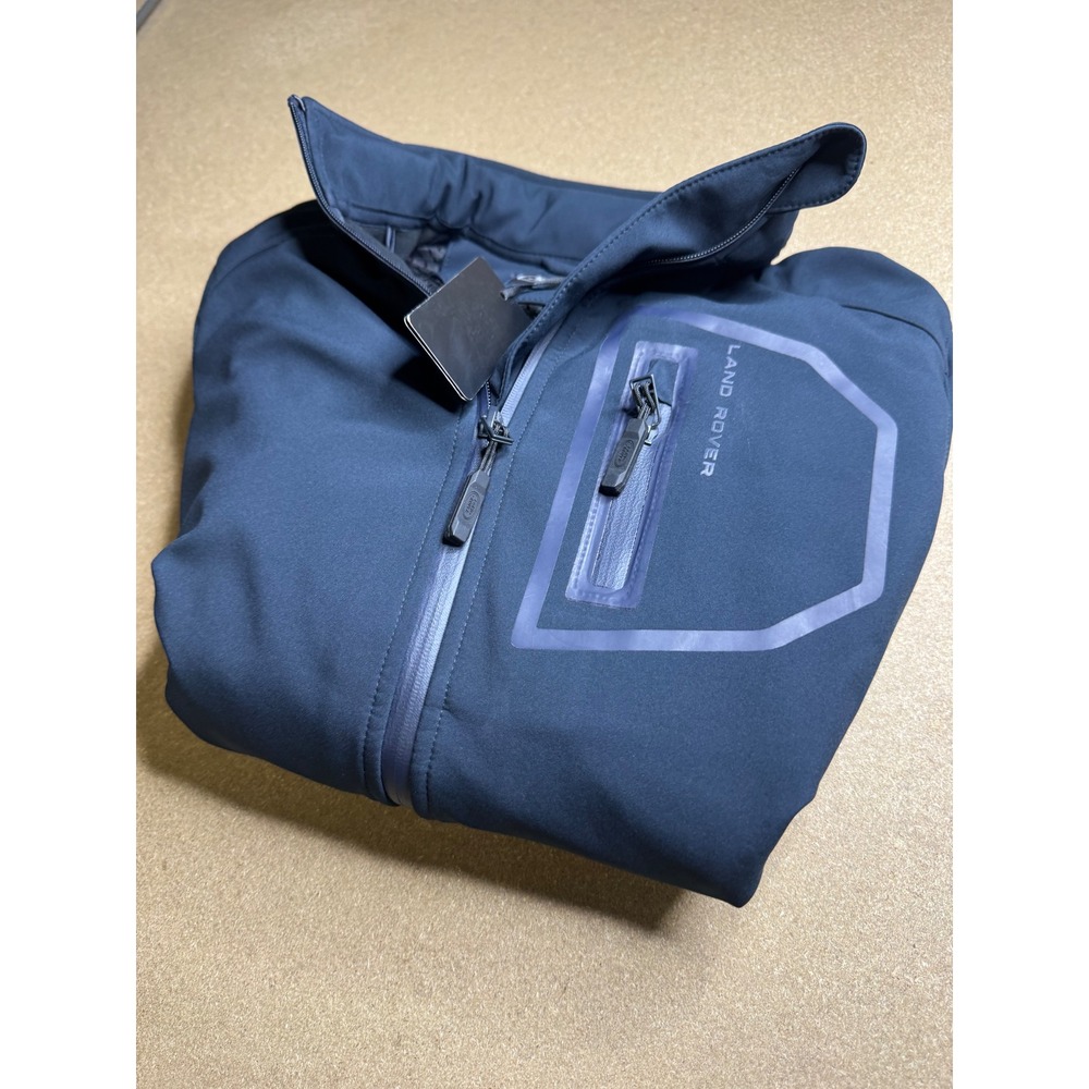 Land Rover Navy Blue Softshell Full Zip Jacket Women USA 4 Terrain Response Tag